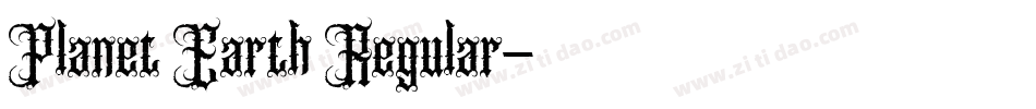 Planet Earth Regular字体转换